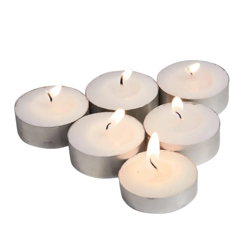 Wax Tealight Candles,Smokeless, No Residue (Set of 20, Unscented)