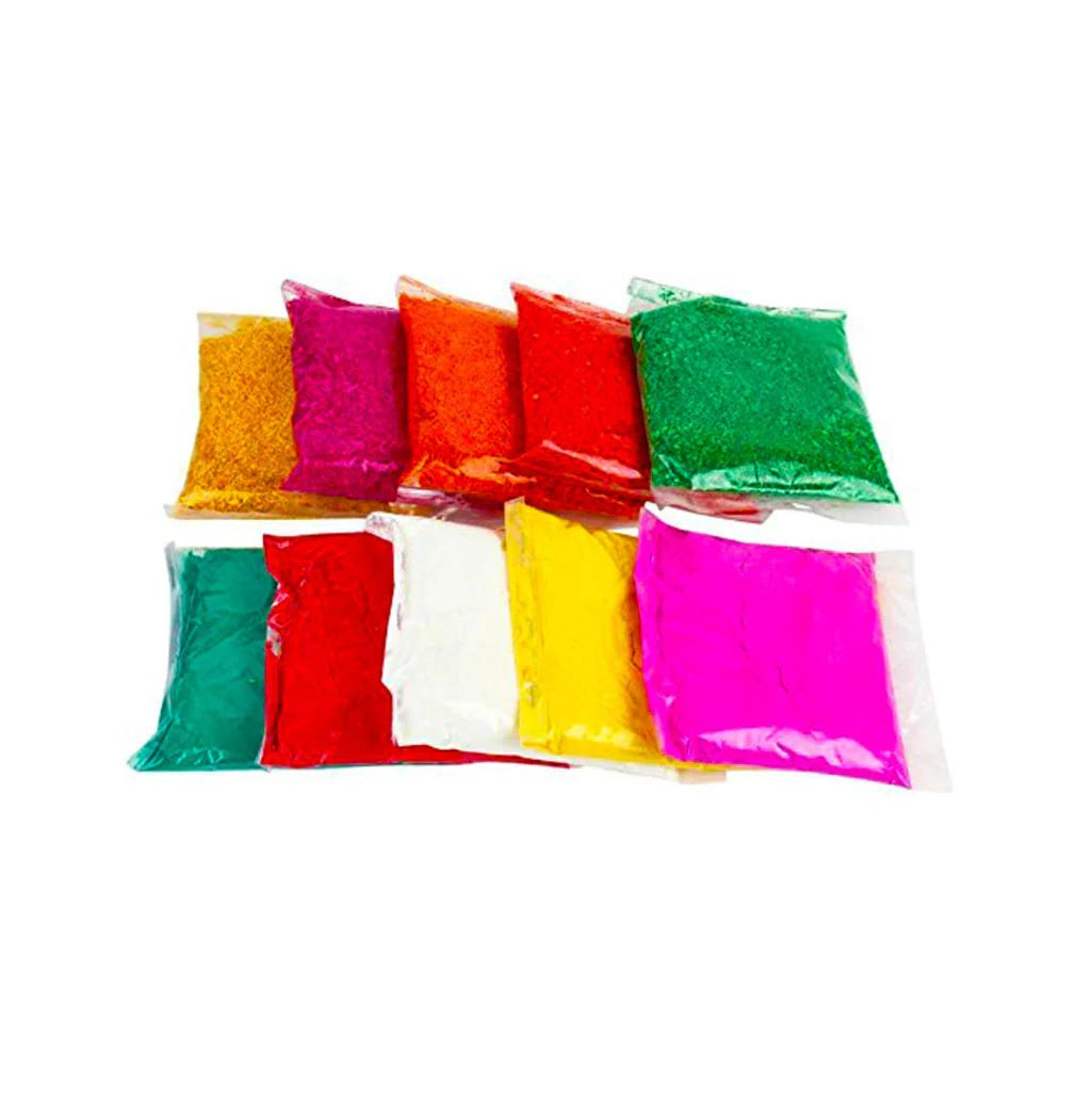 Gliter Rangoli Colors (10 Pc Pouch Pack)