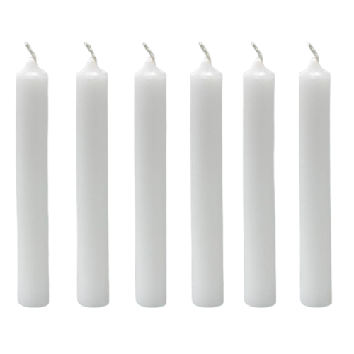 Unscented White Taper Candles, Pack of 30